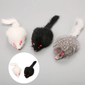 Furry Plush Mouse Toy